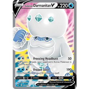 Rare Ultra Galarian Darmanitan V 169/185 Pokemon TCG Sword & Shield Vivid Voltage