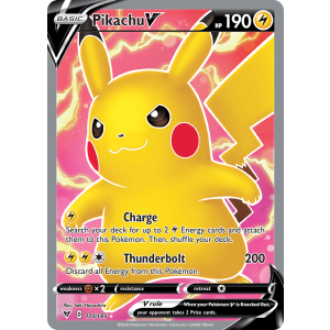 Rare Ultra Pikachu V 170/185 Pokemon TCG Sword & Shield Vivid Voltage
