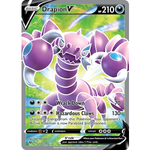 Rare Ultra Drapion V 175/185 Pokemon TCG Sword & Shield Vivid Voltage