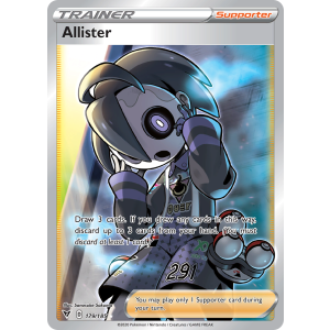 Rare Ultra Allister 179/185 Pokemon TCG Sword & Shield Vivid Voltage