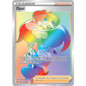 Rare Rainbow Opal 197/185 Pokemon TCG Sword & Shield Vivid Voltage