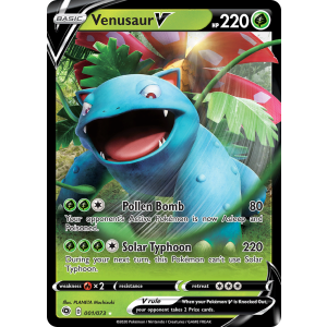 Rare Holo V Venusaur V 1/73 Pokemon TCG Sword & Shield Champion's Path