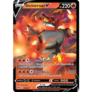 Rare Holo V Incineroar V 8/73 Pokemon TCG Sword & Shield Champion's Path