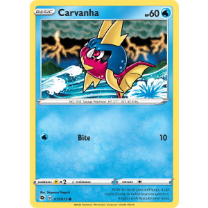 Carvanha 11/73 Pokemon TCG Sword & Shield Champion's Path