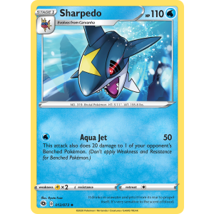 Sharpedo 12/73 Pokemon TCG Sword & Shield Champion's Path