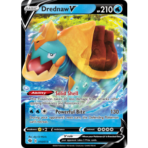 Rare Holo V Drednaw V 14/73 Pokemon TCG Sword & Shield Champion's Path