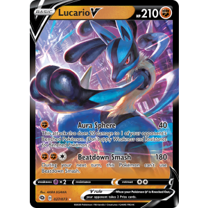 Rare Holo V Lucario V 27/73 Pokemon TCG Sword & Shield Champion's Path