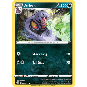 Arbok 34/73 Pokemon TCG Sword & Shield Champion's Path