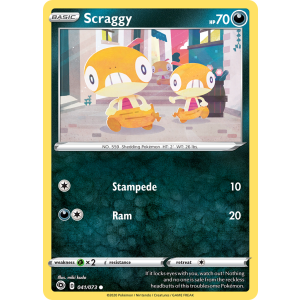 Scraggy 41/73 Pokemon TCG Sword & Shield Champion's Path