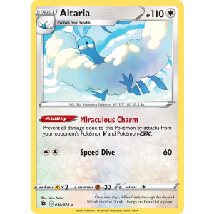 Rare Holo Altaria 49/73 Pokemon TCG Sword & Shield Champion's Path