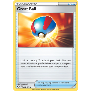 Great Ball 52/73 Pokemon TCG Sword & Shield Champion's Path