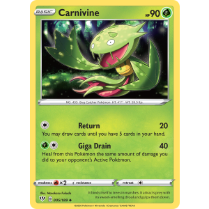 Carnivine 5/189 Pokemon TCG Sword & Shield Darkness Ablaze