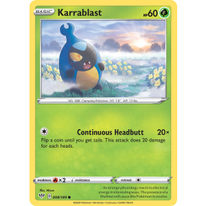 Karrablast 8/189 Pokemon TCG Sword & Shield Darkness Ablaze