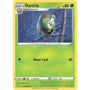 Dartrix 12/189 Pokemon TCG Sword & Shield Darkness Ablaze