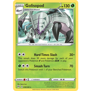 Rare Holo Golisopod 18/189 Pokemon TCG Sword & Shield Darkness Ablaze