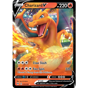 Rare Holo V Charizard V 19/189 Pokemon TCG Sword & Shield Darkness Ablaze