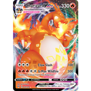 Rare Holo VMAX Charizard VMAX 20/189 Pokemon TCG Sword & Shield Darkness Ablaze