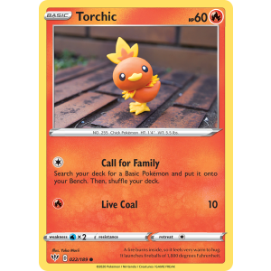 Torchic 22/189 Pokemon TCG Sword & Shield Darkness Ablaze