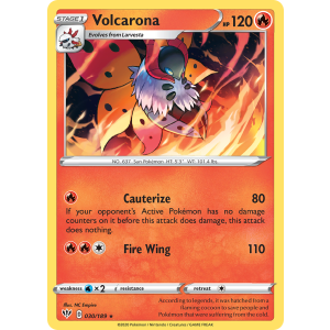 Volcarona 30/189 Pokemon TCG Sword & Shield Darkness Ablaze