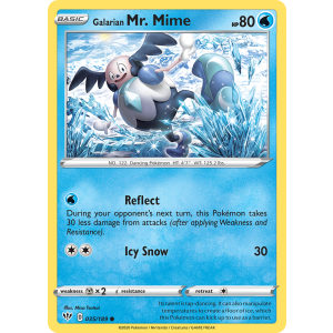 Galarian Mr. Mime 35/189 Pokemon TCG Sword & Shield Darkness Ablaze