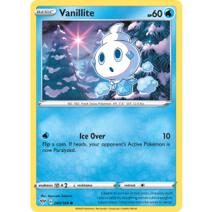 Vanillite 45/189 Pokemon TCG Sword & Shield Darkness Ablaze