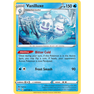 Vanilluxe 47/189 Pokemon TCG Sword & Shield Darkness Ablaze