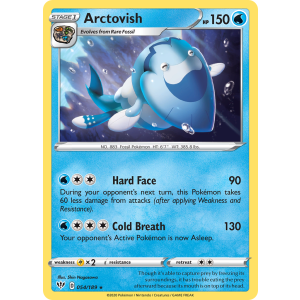 Arctovish 54/189 Pokemon TCG Sword & Shield Darkness Ablaze