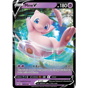 Rare Holo V Mew V 69/189 Pokemon TCG Sword & Shield Darkness Ablaze