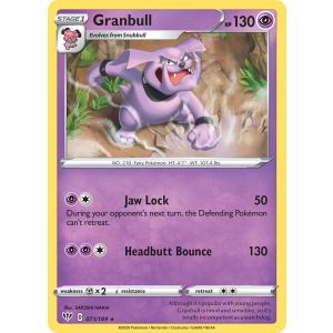 Granbull 71/189 Pokemon TCG Sword & Shield Darkness Ablaze