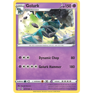 Golurk 77/189 Pokemon TCG Sword & Shield Darkness Ablaze