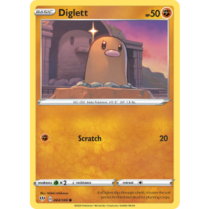 Diglett 84/189 Pokemon TCG Sword & Shield Darkness Ablaze