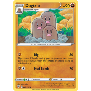 Dugtrio 85/189 Pokemon TCG Sword & Shield Darkness Ablaze