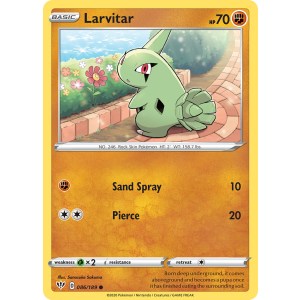 Larvitar 86/189 Pokemon TCG Sword & Shield Darkness Ablaze