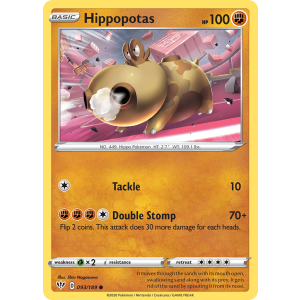 Hippopotas 93/189 Pokemon TCG Sword & Shield Darkness Ablaze