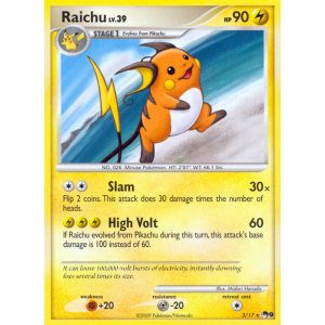 Raichu 3/17 Pokemon TCG POP POP Series 9