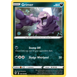 Grimer 100/189 Pokemon TCG Sword & Shield Darkness Ablaze