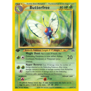 Butterfree 19/75 Pokemon TCG Neo Neo Discovery