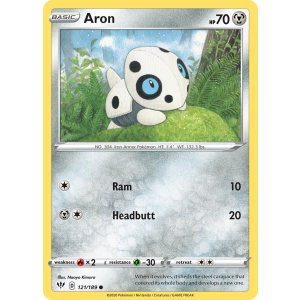 Aron 121/189 Pokemon TCG Sword & Shield Darkness Ablaze