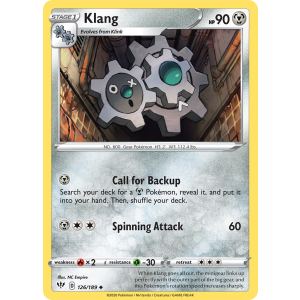 Klang 126/189 Pokemon TCG Sword & Shield Darkness Ablaze