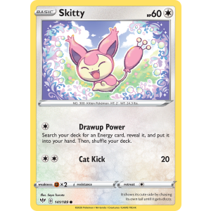 Skitty 141/189 Pokemon TCG Sword & Shield Darkness Ablaze