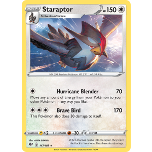 Staraptor 147/189 Pokemon TCG Sword & Shield Darkness Ablaze