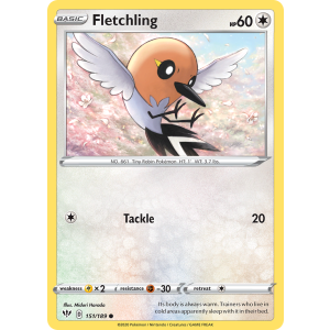 Fletchling 151/189 Pokemon TCG Sword & Shield Darkness Ablaze