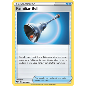 Familiar Bell 161/189 Pokemon TCG Sword & Shield Darkness Ablaze