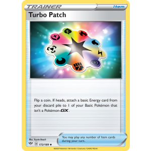 Turbo Patch 172/189 Pokemon TCG Sword & Shield Darkness Ablaze