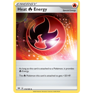 Heat Fire Energy 174/189 Pokemon TCG Sword & Shield Darkness Ablaze