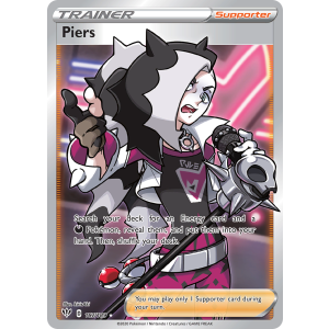 Rare Ultra Piers 187/189 Pokemon TCG Sword & Shield Darkness Ablaze