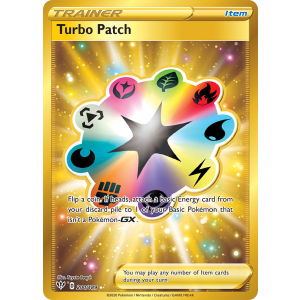 Rare Secret Turbo Patch 200/189 Pokemon TCG Sword & Shield Darkness Ablaze