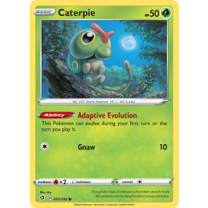 Caterpie 1/192 Pokemon TCG Sword & Shield Rebel Clash