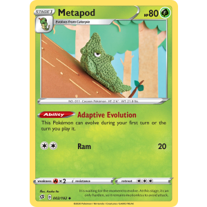 Metapod 2/192 Pokemon TCG Sword & Shield Rebel Clash