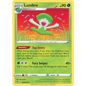 Lombre 8/192 Pokemon TCG Sword & Shield Rebel Clash